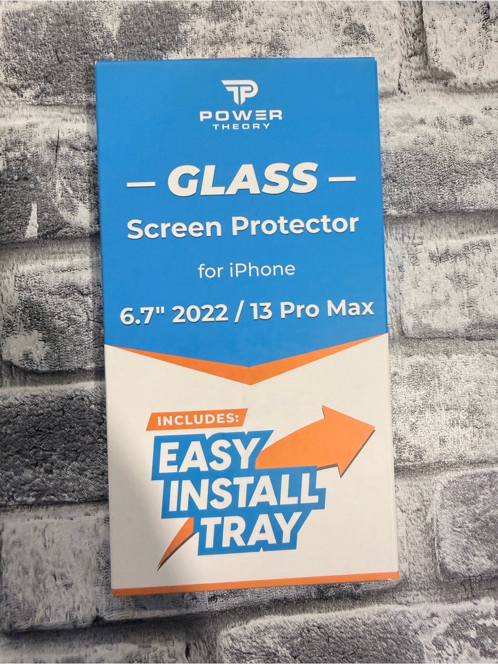 PowerTheory Tempered Glass Screen Protector for iPhone 13 Pro Max 6.7" Clear-New